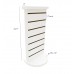 FixtureDisplays® 2-Sided Slatwall Counter Spinner Maple Display Rack Great for Gift, Jewelry 15592-WHITE